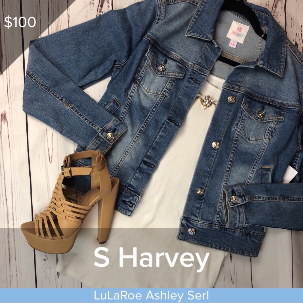 LuLaRoe Harvey Jean Jacket